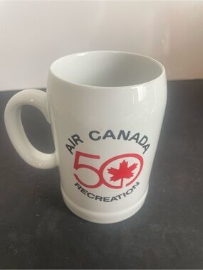 Air Canada 50th Anniversary White Logo Mug